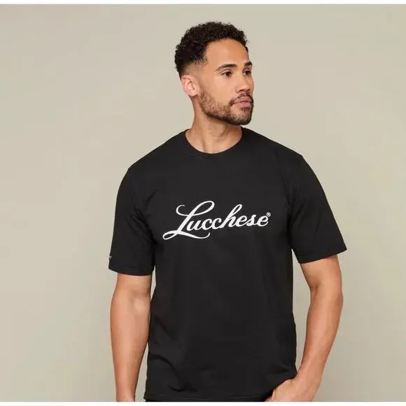 LUCCHESE SCRIPT TEE in black size Large - Picture 7 of 8